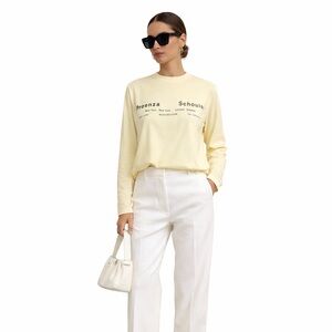 Proenza Schouler Yellow Logo Limited Edition Top Size Small